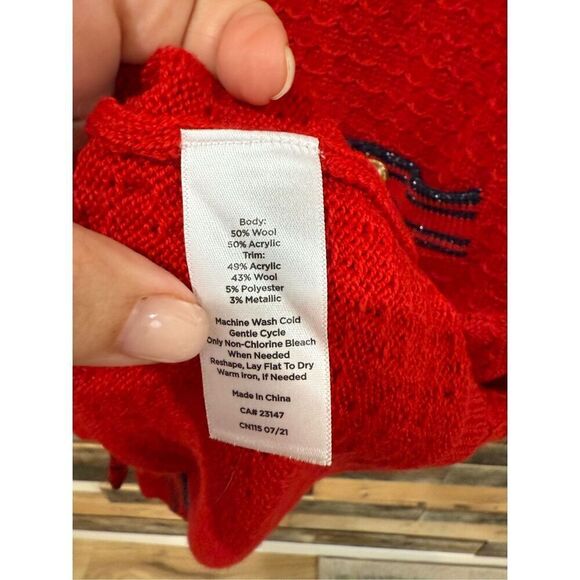 Talbots NWT LUREX TIPPED LONG CARDIGAN sz XL petite - Picture 4 of 6